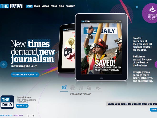 Ya está disponible ‘The Daily’, el primer periódico para iPad