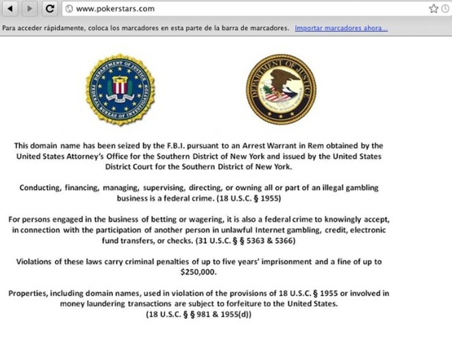 PokerStars y otros grandes del póker en línea, en líos con el FBI PokerStars y otros grandes del póker en línea, en líos con el FBI