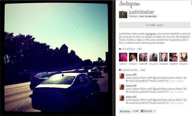 Justin Bieber le ayuda a Instagram, ¿o viceversa?
