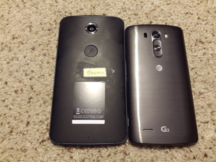 Aparece foto real del Motorola Shamu junto a LG G3