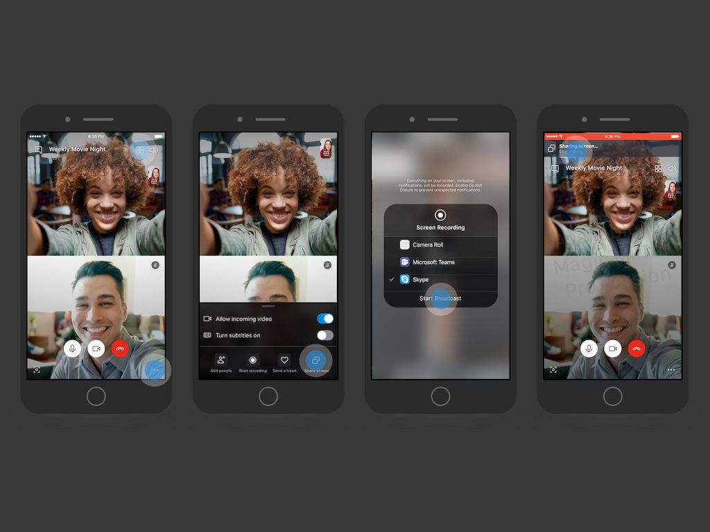 Skype ya permite compartir pantalla en iOS y Android