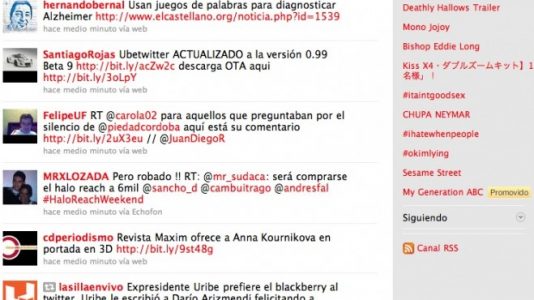 Pantalla Twitter Jojoy
