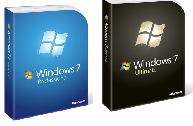 Cajas Windows 7 Professional y Ultimate