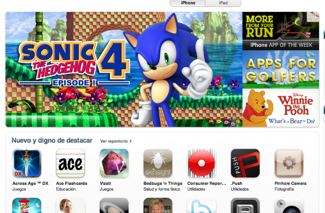 Pantalla App Store