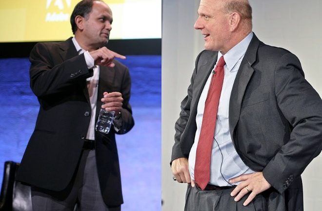 2 fotos presidentes Adobe y Microsoft