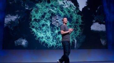 Mark Zuckerberg presentando la evolución de Facebook. Imagen: pazca (via Flickr).