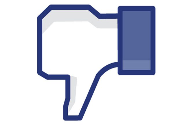 Botón de no me gusta, Facebook