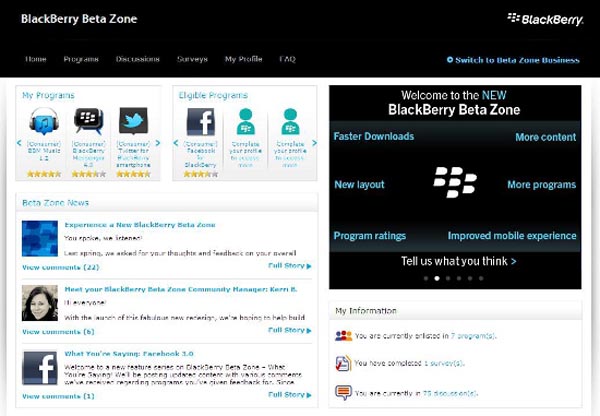 blackberry beta zone