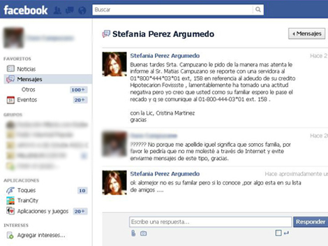 cobranzas por facebook