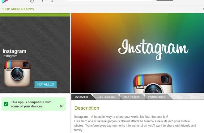 Instagram para Android