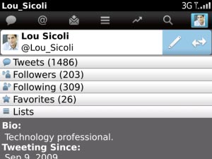 Twitter para BlackBerry 3.0