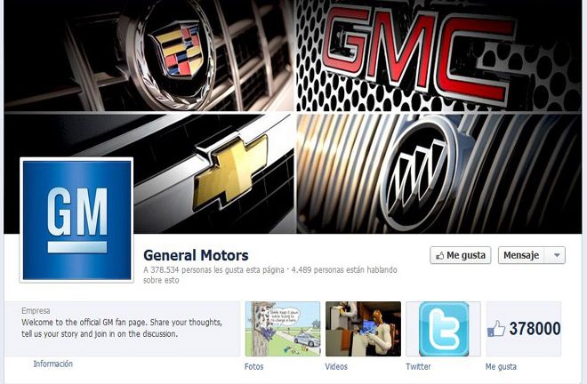 General Motors en Facebook