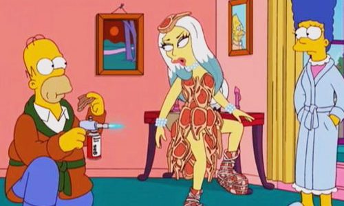Lady gaga los simpson