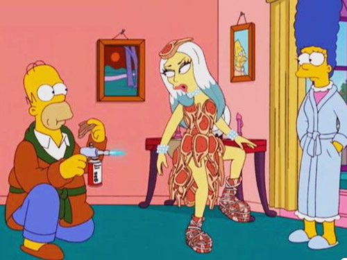 Lady gaga los simpson