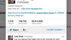 Lady Gaga llega a 25 millones de seguidores