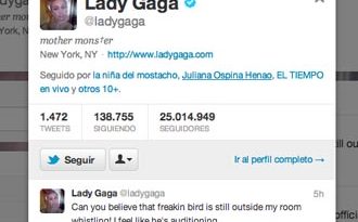 Lady Gaga llega a 25 millones de seguidores