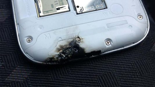 Explotó un Galaxy S III