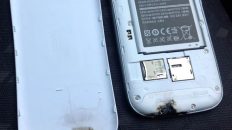 Galaxy S III explotó