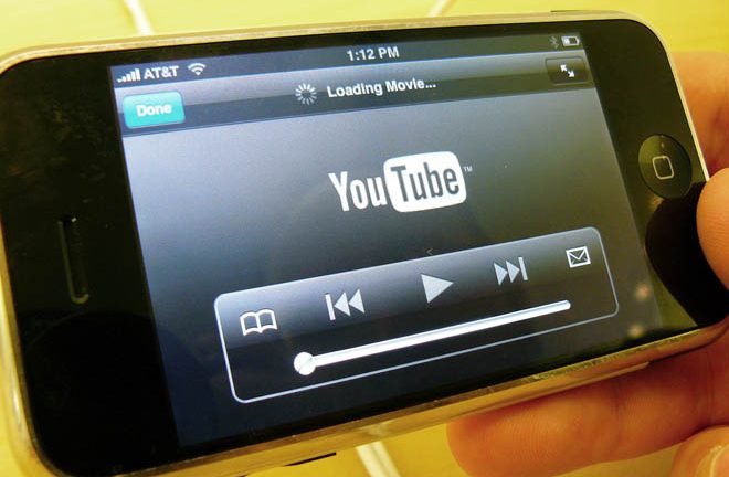 YouTube en iPhone