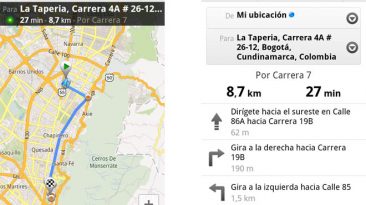 Google Maps en Bogotá