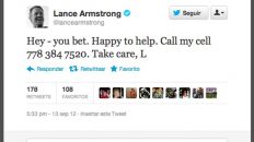 Tweet de Lance Armstrong