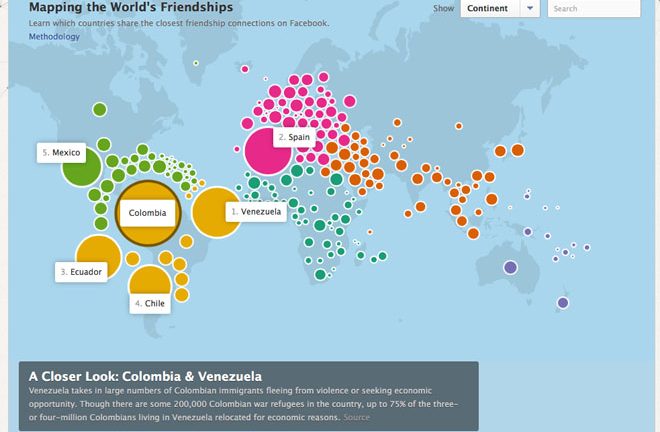 Mapa Mundial de Facebook