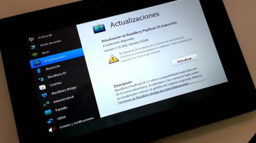 Actualización de BlackBerry PlayBook