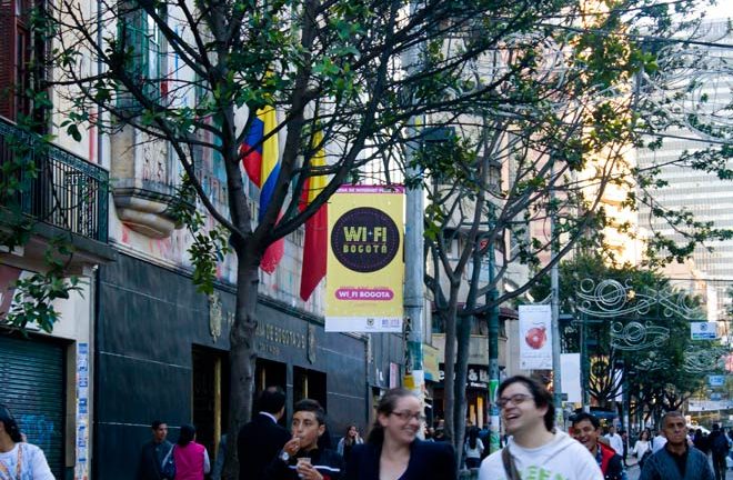 Wi-Fi gratis en Bogotá