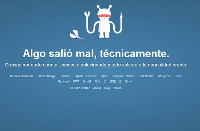 Error en Twitter