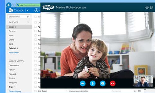 Skype y Outlook