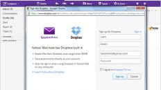 Yahoo! y Dropbox