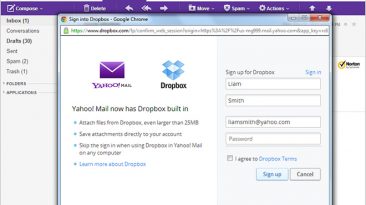 Yahoo! y Dropbox
