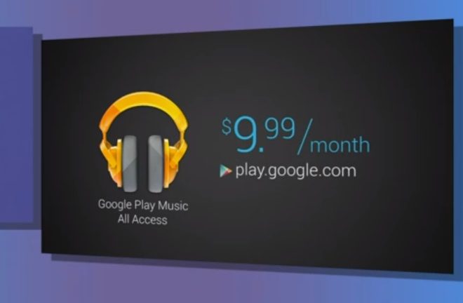 Google Play Music All Access