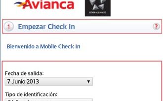 Check In móvil de Avianca