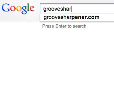 Grooveshark en Google