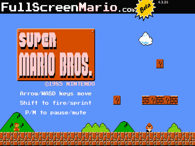 A jugar como en los años ochenta. Foto: Full Screen Mario (Captura de pantalla)