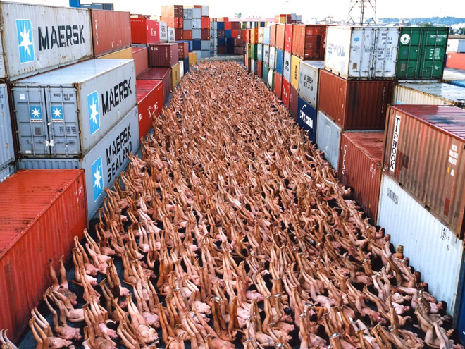 Desnudos masivos. Foto: Spencertunick.com