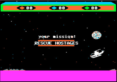 'Choplifter' (1982), para Apple IIc. Imagen: Screenshot JSMess