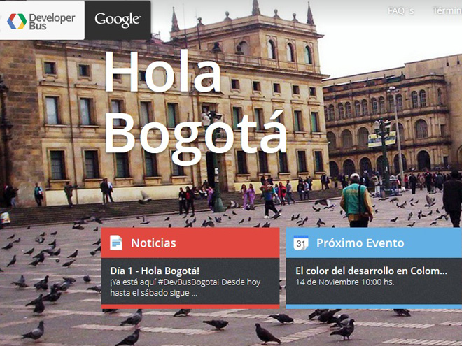 El Reality de Google en la capital. Foto: Google Developers 