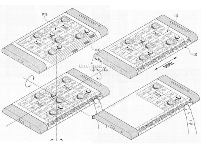 Así luce la patente de Samsung. Imagen:  US Patent & Trademark Office.