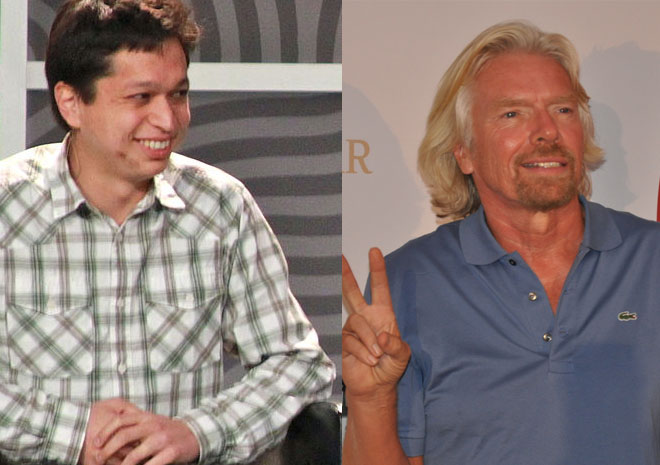 Ben Slibermann y Richard Branson . 