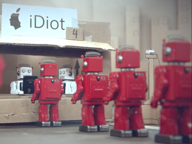 Un iDiot en acción. Foto: Big Lazy Robot (vía Vimeo)