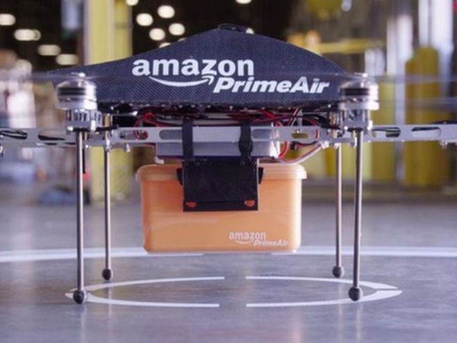 Los drones están listos pero no tienen el 'ok' para despegar. Imagen: Amazon