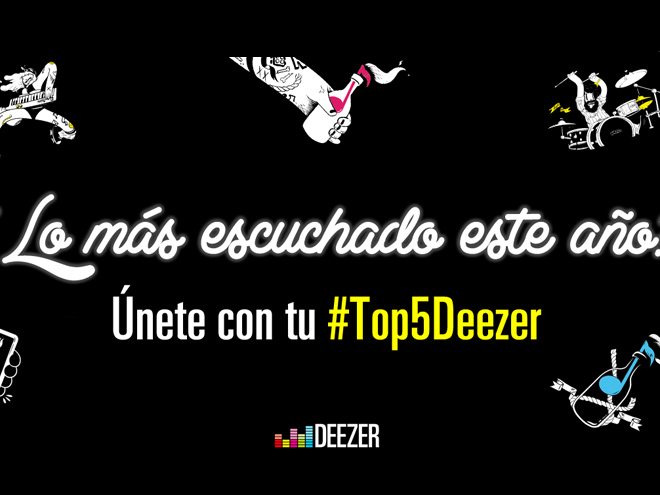 Las canciones que más escucharon los colombianos en 2013. Foto: Deezer. 