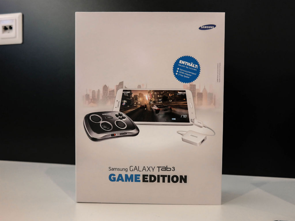 Así sería la caja en la que vendría el Galaxy Tab 3 con el Gamepad. Foto: allaboutsamsung.com