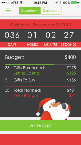 Haga sus listas de regalo en iOS con Santa's Bag.