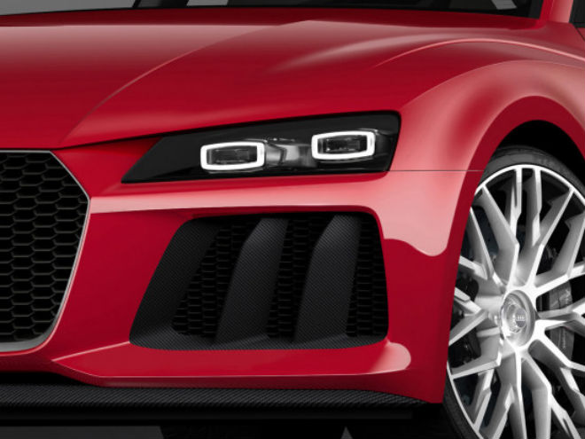 Así luce el Audi Sport Quattro Laserlight. Imagen: Audi.