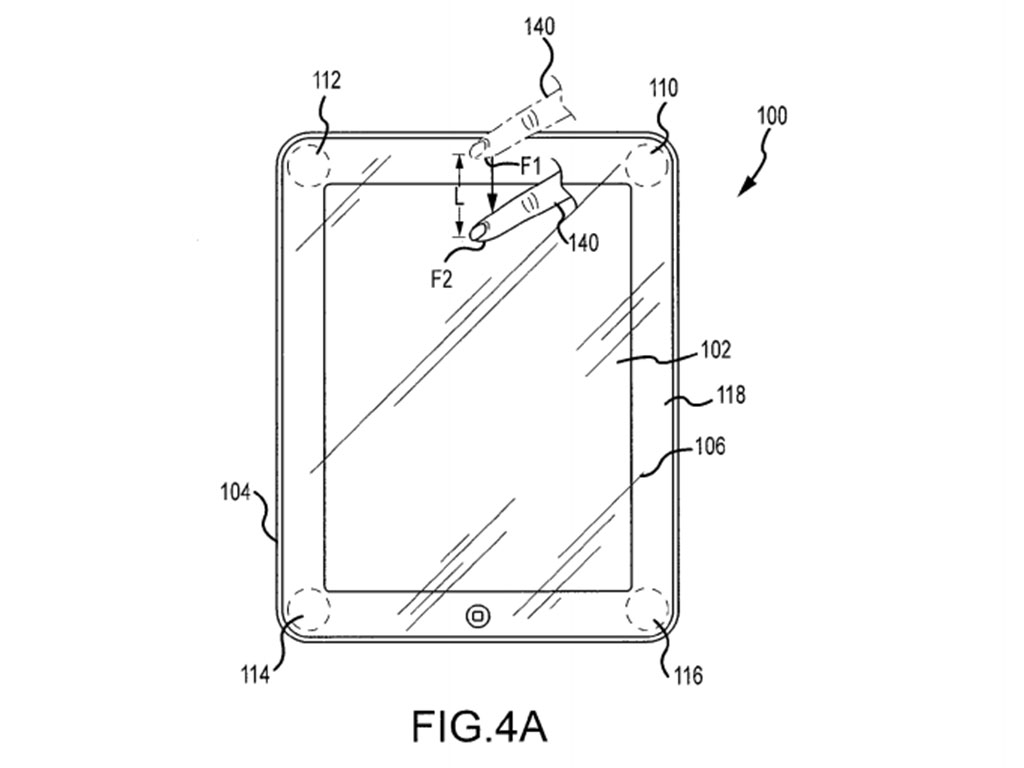 ay gestos 'fuera de pantalla' que a veces no se leen. Imagen: USPTO