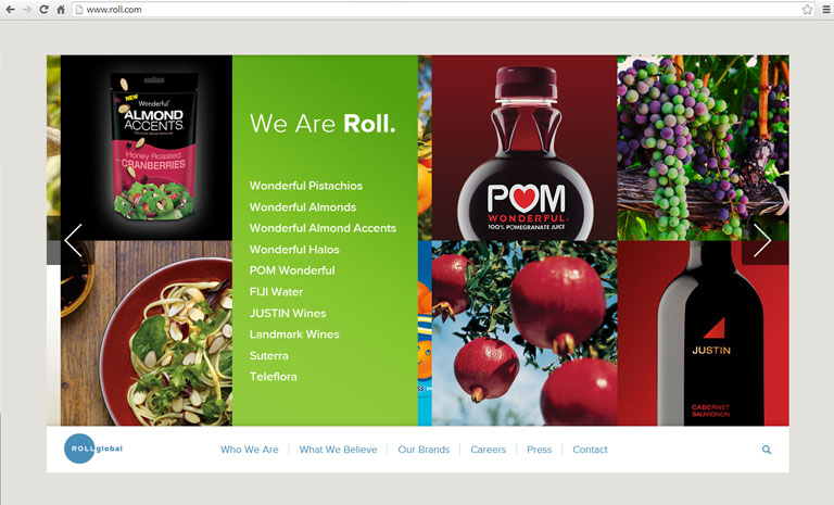 Roll es una marca de prodcutos orgánicos y así es como presentan su producto. 