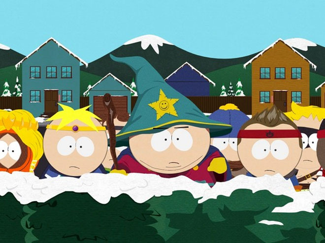 Cartman sosteniendo el 'Palo de la verdad'